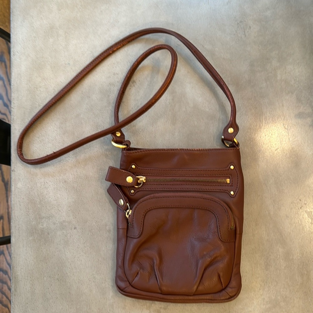 Emma Fox brown leather purse